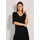 Madeleine Kurzarm Sommer-Shirt mit V-Ausschnitt in schwarz | Gr.: 34