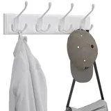 Songmics Wandgarderobe, 4 Dreifach-Kleiderhaken,