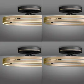 Pure Loop 1 rund schwarz/ivory gold