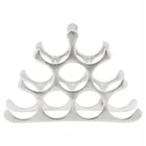 Casa Padrino Weinregal 44 x 13 x 30 cm Grau