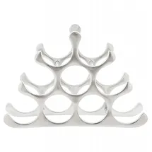 Casa Padrino Weinregal 44 x 13 x 30 cm Grau