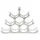 Casa Padrino Weinregal 44 x 13 x 30 cm Grau