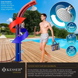 Kesser Solar Gartendusche Bogen schwarz 35 l