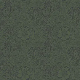 William Morris At Home Vliestapete Marigold Fibrous 10 m x 52 cm Grün FSC®