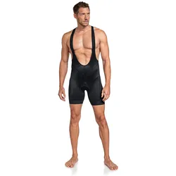 Schöffel Fahrradhose Skin Pants Bib 8h (3D-Thermogeformtes Sitzpolster) kurz schwarz Herren