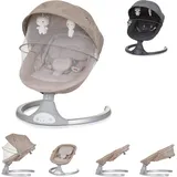 Chipolino Babywippe Nest Musik, Fernbedienung, Kissen, Gurt, Timer, Plüschtiere beige