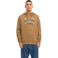 JACK & JONES Herren Hoodie Kapuzenpullover JJELOGO Regular Fit Otter 12233597 L