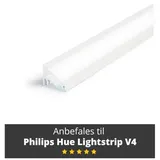 Aluminum Profile - Model C for Philips Hue and Lifx - White