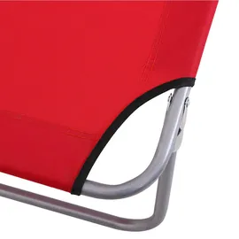 modfu Sonnenliege 187 x 58 x 36 cm Rot