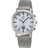 ETT Eco Tech Time EGS-11579-11M Herrenuhr Station Watch mit Milanaiseband