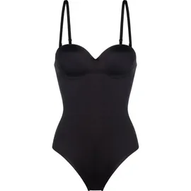 DORINA Stringbody "Sublime Sculpt", Damen, Gr. 85, Cup A, schwarz, Obermaterial: 79% Polyamid, 17% Elasthan, 4% Polyester, unifarben, Bodys Stringbody, Mit abnehmbaren Trägern