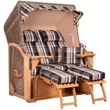 Strandkorb Nordstrand Teak PE grey Dessin 583