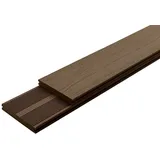 Belladoor Terrassendielen Belladoor WPC Terrassendiele BPC Dunkelbraun wetterfest, BxL: je 14.3x400 cm, 20 mm Stärke braun