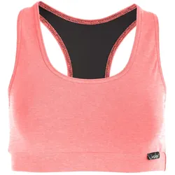 Sport-Bustier WINSHAPE "WVR1", Damen, Gr. S, rot (neon coral), Obermaterial:u00a090% Baumwolle, 10% Elasthan, BHs Sport Bustiers