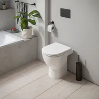 Duravit D-Code Stand-WC mit WC-Sitz Weiß Hochglanz