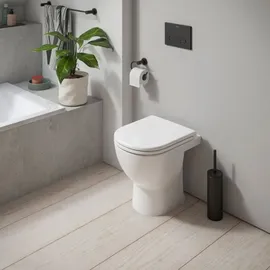 Duravit D-Code Stand-WC mit WC-Sitz Weiß Hochglanz