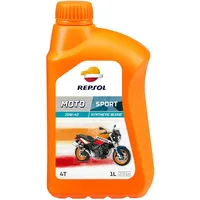 Repsol Motorenöl für Motorrad Moto sport 4T 10W- 40, 1 Liter
