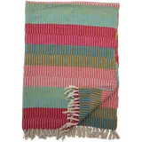 Bloomingville Isnel Kuscheldecke 130 x 160 cm Rot/Mehrfarbig