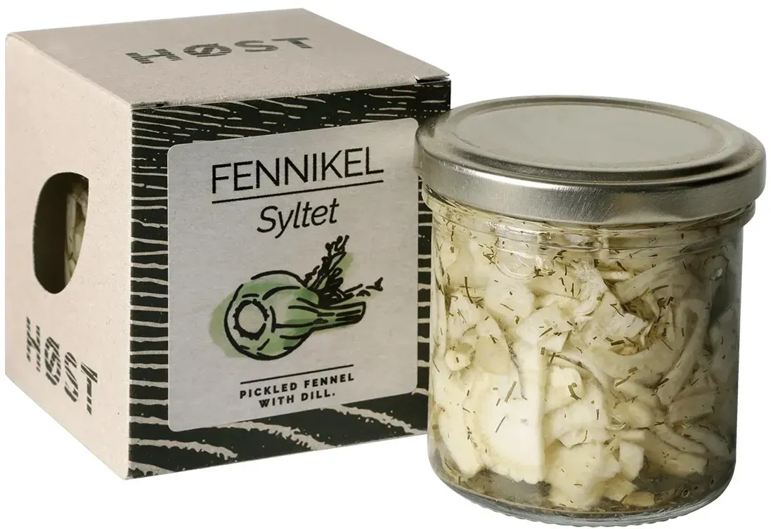 HØST Syltet FENNIKEL – Eingelegter Fenchel in süß-saurer Marinade mit Dill, 130 g