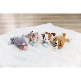 NICI Kuscheltier Katze Bengal mit Fisch 30 cm Braun