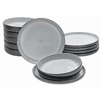 CreaTable Nordic Fjord Tafelservice 12-tlg. grau
