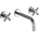 TARA Waschtisch-Wandbatterie ohne Ablaufgarnitur Ausladung 240mm Bausatz-Endmontage 36717892-99 für Waschtisch-Wand-Armatur 240 mm Dark Platinum