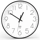 Wowlela Funkuhr Wanduhr, 30cm Funkuhr Wanduhren Lautlos, Modern Funkwanduhr Wanduhr, Batteriebetriebene Wanduhr Nicht Tickend für Zimmer Zuhause Küche Wohnzimmer Schlafzimmer Büro Schule