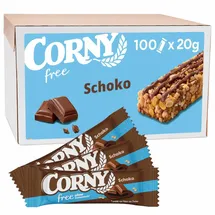 CORNY Müsliriegel free Schoko, je 20g, 100 Riegel