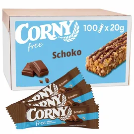 CORNY Müsliriegel free Schoko, je 20g, 100 Riegel