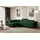 altdecor Ecksofa Cord 4-Sitzer Grün
