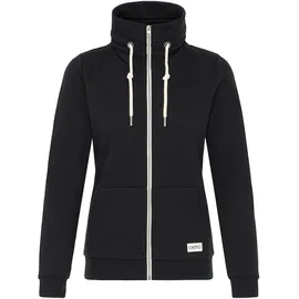 Oxmo Sweatjacke OXMO "Trainingsjacke OXBitta", Damen, Gr. L, schwarz, Obermaterial: 50% Baumwolle CO. 50% Polyester PES., Sweatjacken Sweatjacke