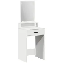 vidaXL Schminktisch mit Schubladen Weiß 50 x 41 x 140 cm Holzwerkstoff