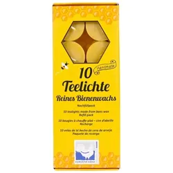 Kerzenfarm Hahn Bienenwachs Teelichter ohne Hülle (10St)
