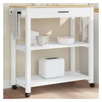 vidaXL Küchenwagen MONZA 84x40x90 cm Massivholz Kiefer