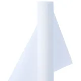 Simurq Tischdecke - Einweg Tischdeckenrolle in 1,18 x 25 m (Stoffähnliches Vlies Tischdecke Rolle - Tischdeko), Hochwertige Meterware Tischtuch für Hochzeit, Geburtstag oder Party weiß