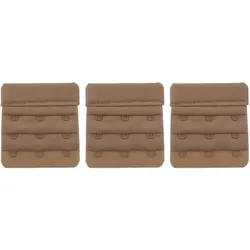 varivendo BH Verlängerung 3er Set 3 reihig 57mm beige BH Erweiterung Verlängerungsband elastisch Unterwäsche Zubehör für Damen Tragekomfort Anpassung