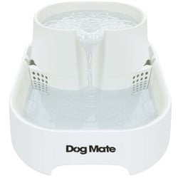 Cat Mate Dog Mate Großer zweistufiger Trinkbrunnen für Haustiere, sechs Liter, Weiß (385E)