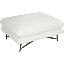 Calia Italia Hocker Cezanne Leder 90 x 42 x 70 cm Weiß