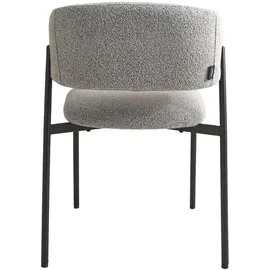 Schöner Wohnen Esszimmerstuhl OSLO Bouclé grau 2er Set
