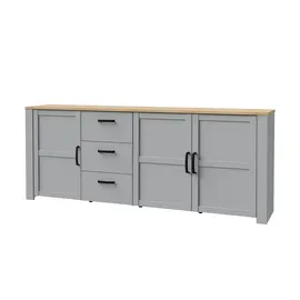 Höffner Sideboard ¦ weiß ¦ Maße (cm): B: 220 H: 87 T: 42.0