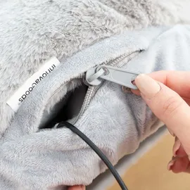 InnovaGoods Fußwärmer ergonomisch gestaltet und tragbar, 3 Temperaturstufen, 1,5Mts Stromkabel, Wärmt Ihre Füße in Sekunden, Ideal für den Winter.