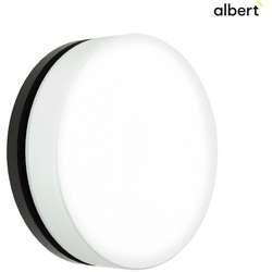 Albert Outdoor LED Wand- und Deckenleuchte Typ Nr. 6307, IP65, Ø 19cm, 12W 3000K 1200lm, schwarz ALB-666307