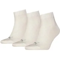 Puma Unisex Quarter Sock, Oatmeal, 43/46