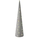 Koopmann International Weihnachtsbaum aus Stoff mit LED Weiß 80 cm