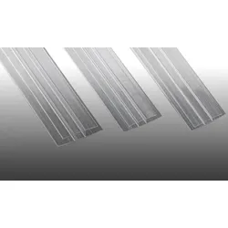 Polycarbonat H-Profil in Glasklar - 16 x 2000 mm – Verbindungsprofil für 6 mm Stegplatten – ideales Kunststoffprofil für senkrechte Verglasungen