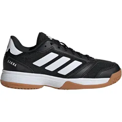 adidas Ligra 8 Indoor Tennisschuhe Kinder JR0744 - core black/cloud white/core black 35.5