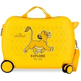 Disney Joumma König der Löwen Explorer, Kabinenkoffer, gelb, 33 x 50 x 20 cm, starr, 2 kg, 2 kg, 33 l, Handgepäck, gelb, Talla única, Kinderkoffer