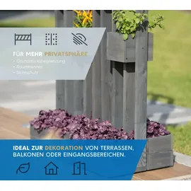 Westmann Pflanzenwand Ulla 90 x 45 x 170 cm Dunkelgrau