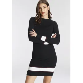 AJC Strickkleid Kurz Rot/Schwarz 34