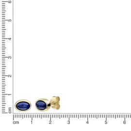 Celesta Ohrstecker CELESTA Gelb/Blau Gold one-size
